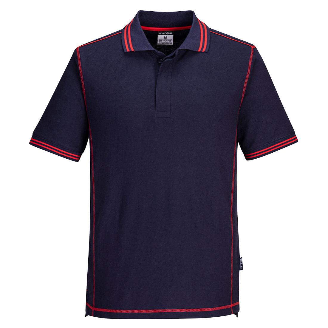 Essential Two Tone Polo Shirt - Navy/Red