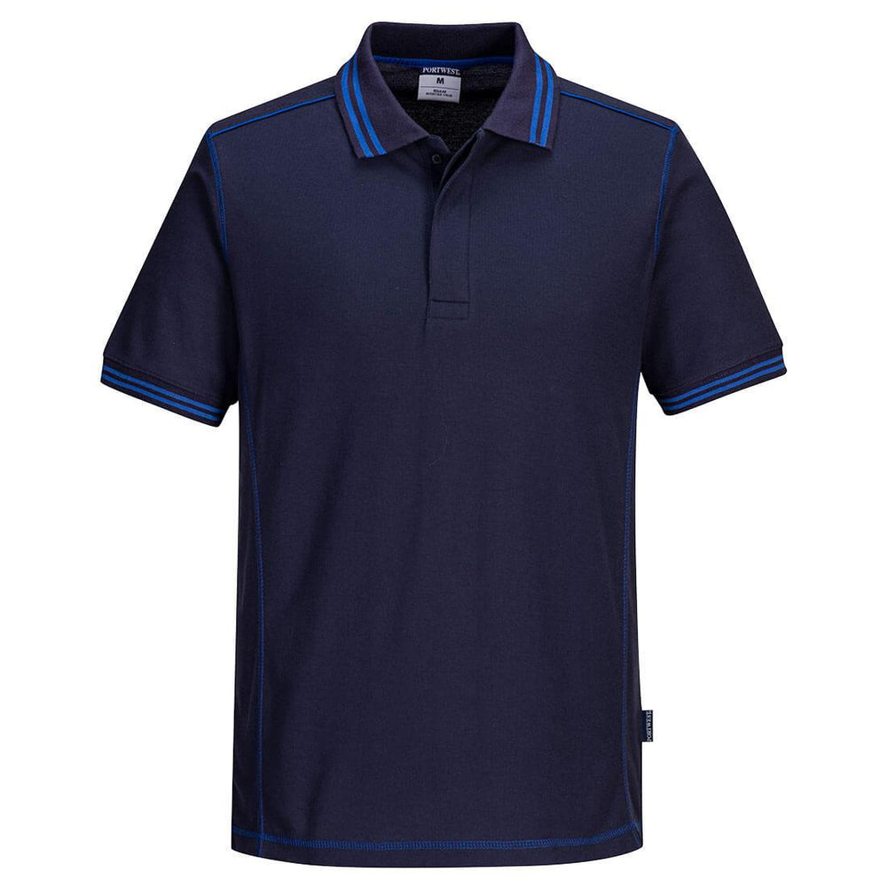 Essential Two Tone Polo Shirt - Navy/Royal