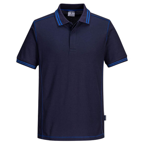 Essential Two Tone Polo Shirt - Navy/Royal