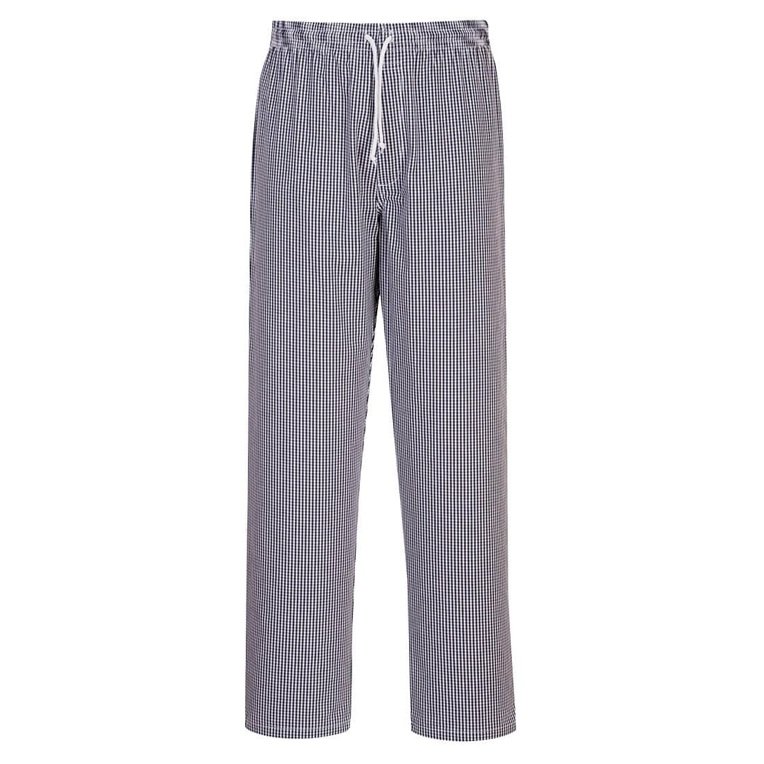 Chef's Bromley Trousers - Blue Check Tall