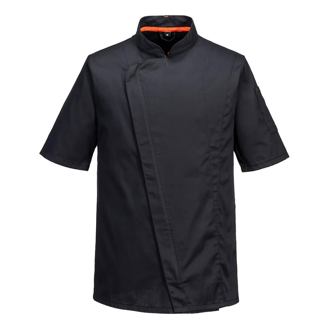Chef's MeshAir Pro Asymmetrical Jacket S/S - Black