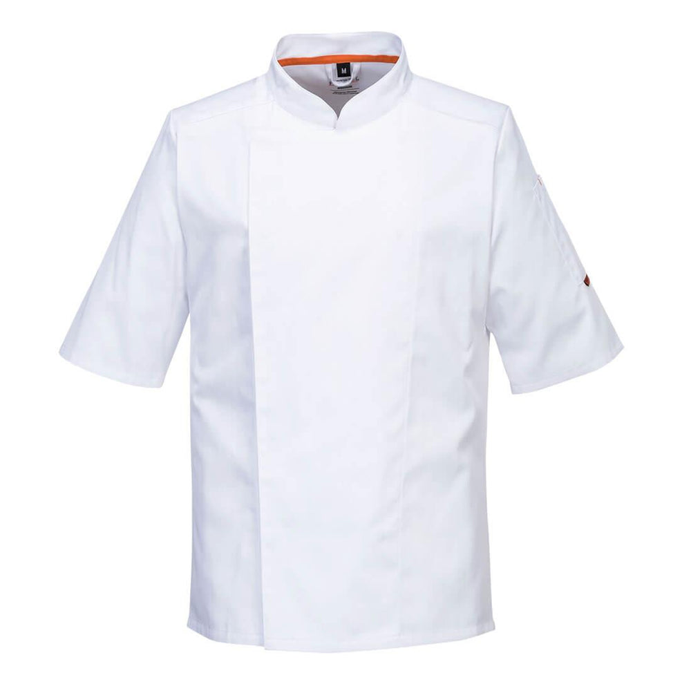 Chef's MeshAir Pro Stretch Jacket S/S - White