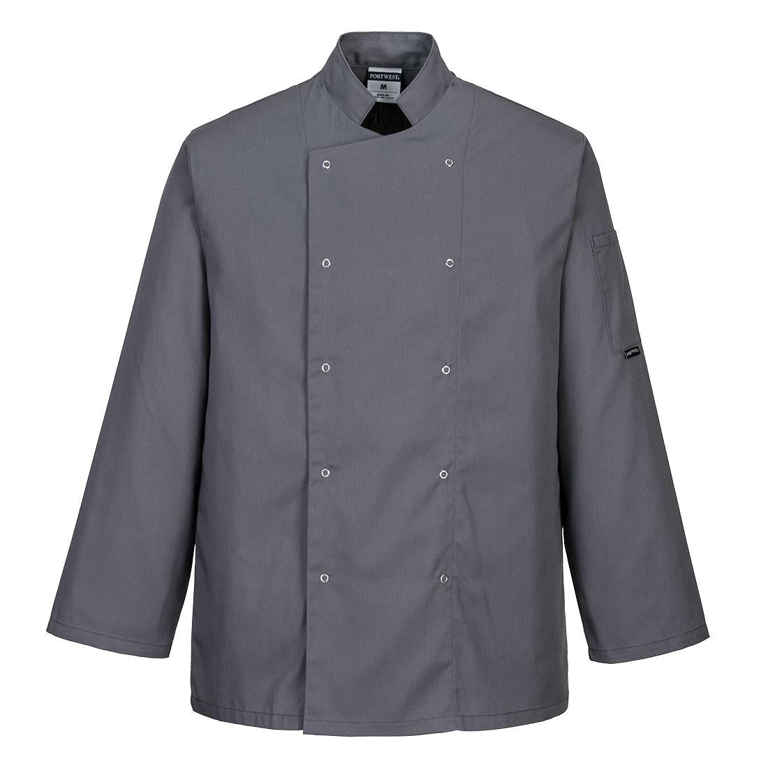 Chef's Suffolk Studded Jacket L/S - Slate Grey