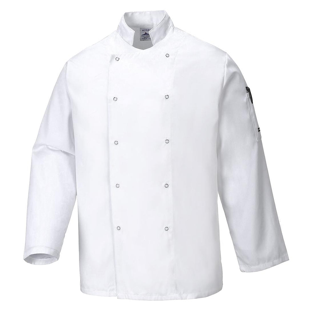 Chef's Suffolk Studded Jacket L/S - White
