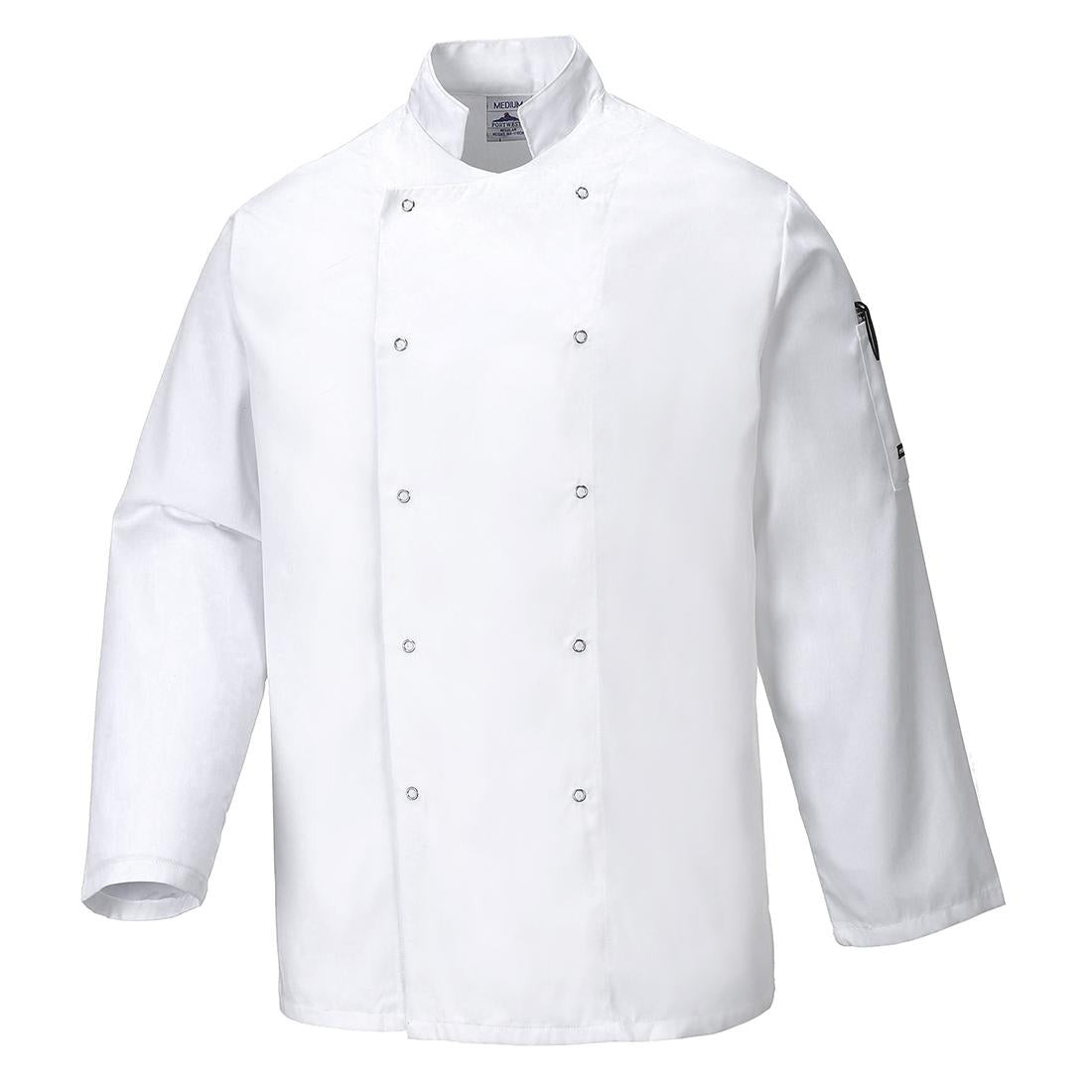 Chef's Suffolk Studded Jacket L/S - White