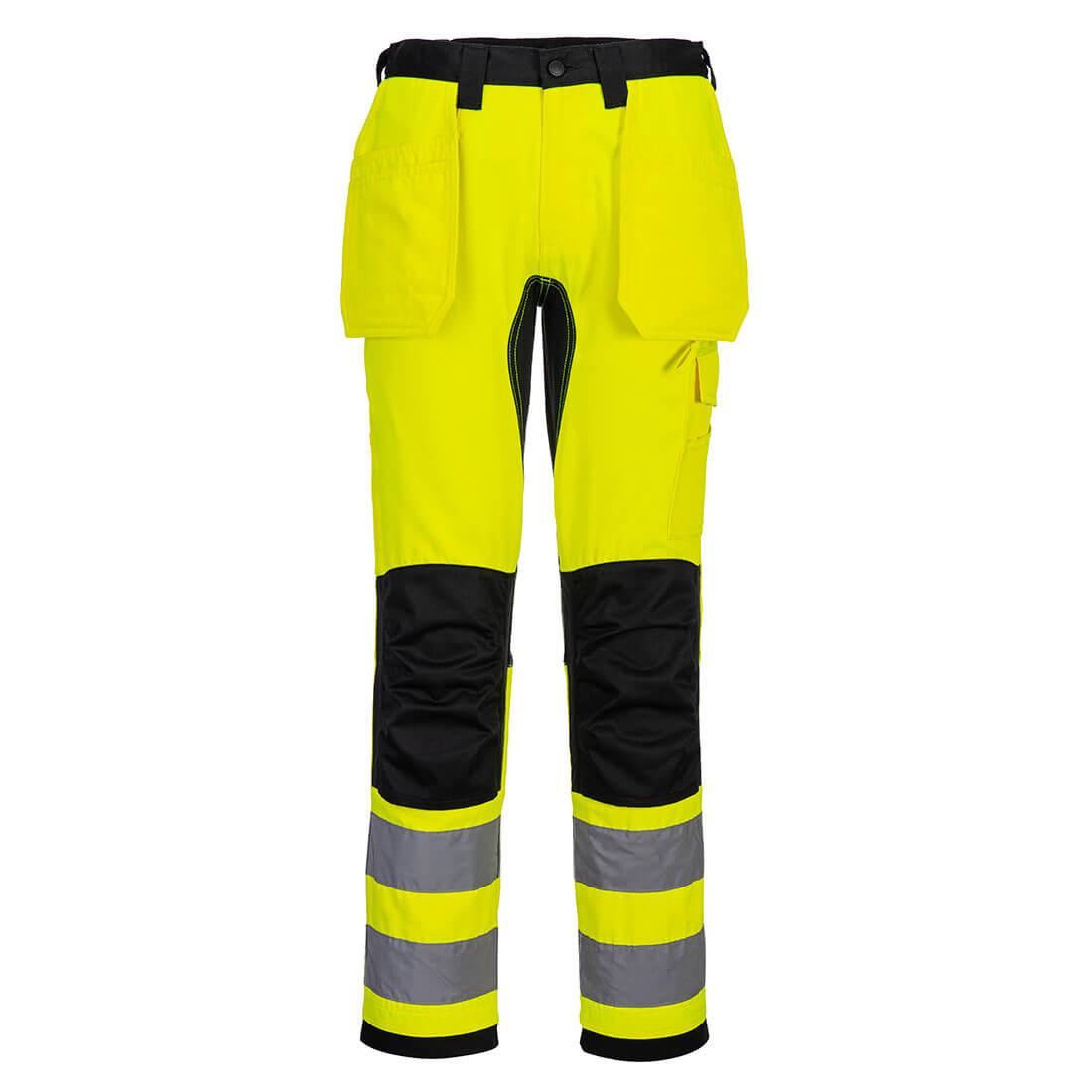WX2 Eco Hi-Vis Holster Pocket Trousers - Yellow/Black