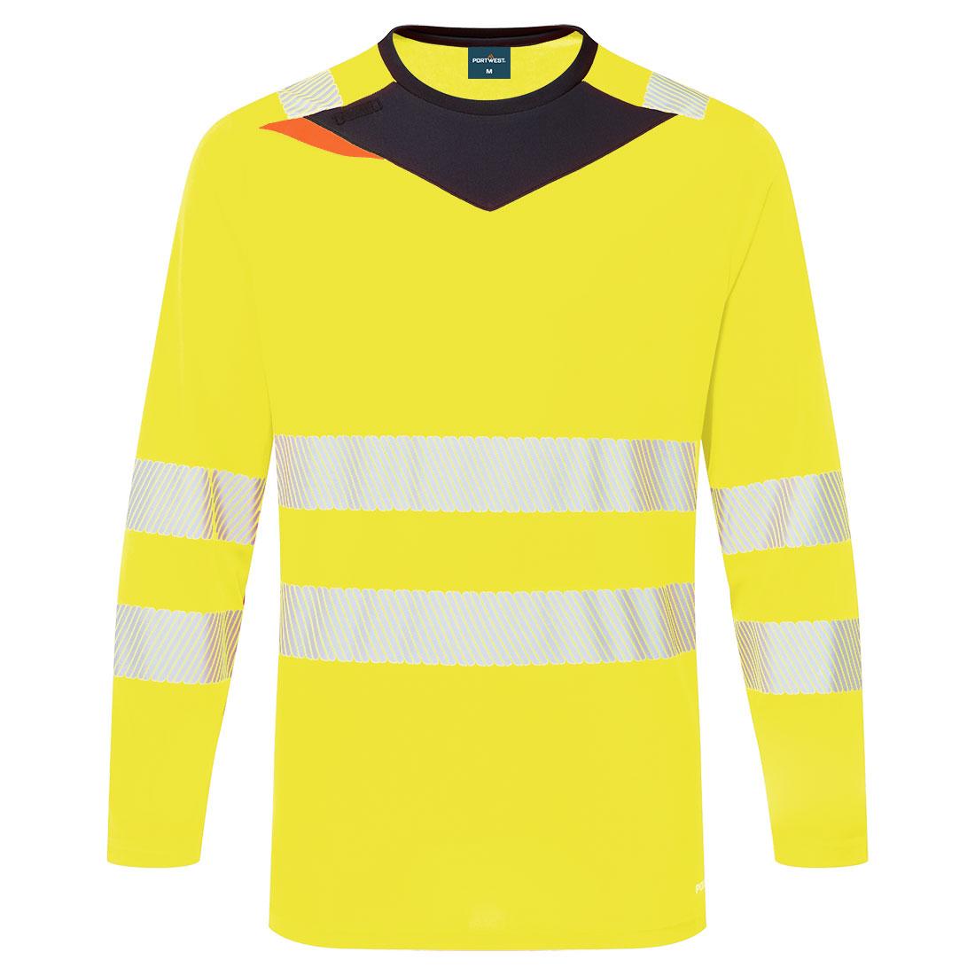 DX4 Hi-Vis T-Shirt L/S - Yellow/Black