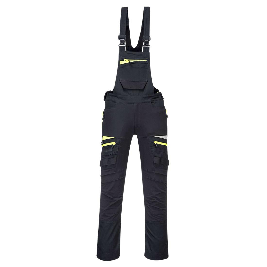 DX4 Work Bib and Brace - Black