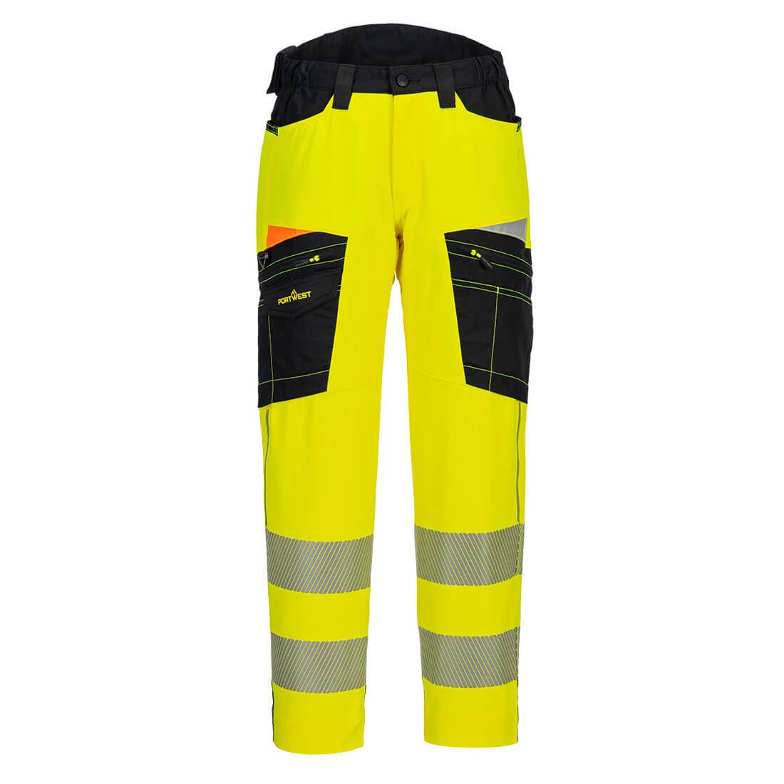 DX4 Hi-Vis Service Trousers - Yellow/Black