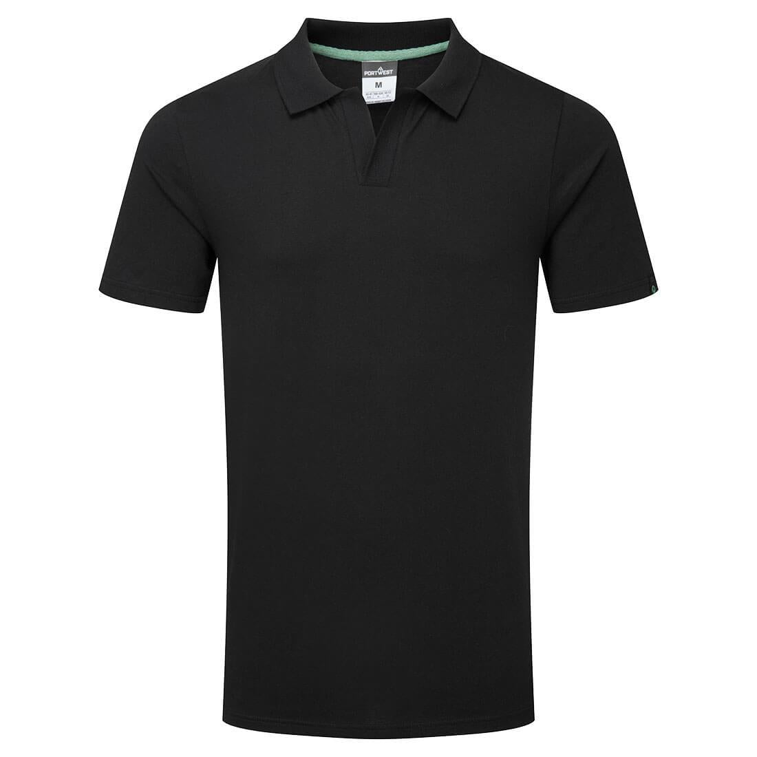 Organic Cotton Recyclable Polo Shirt - Black