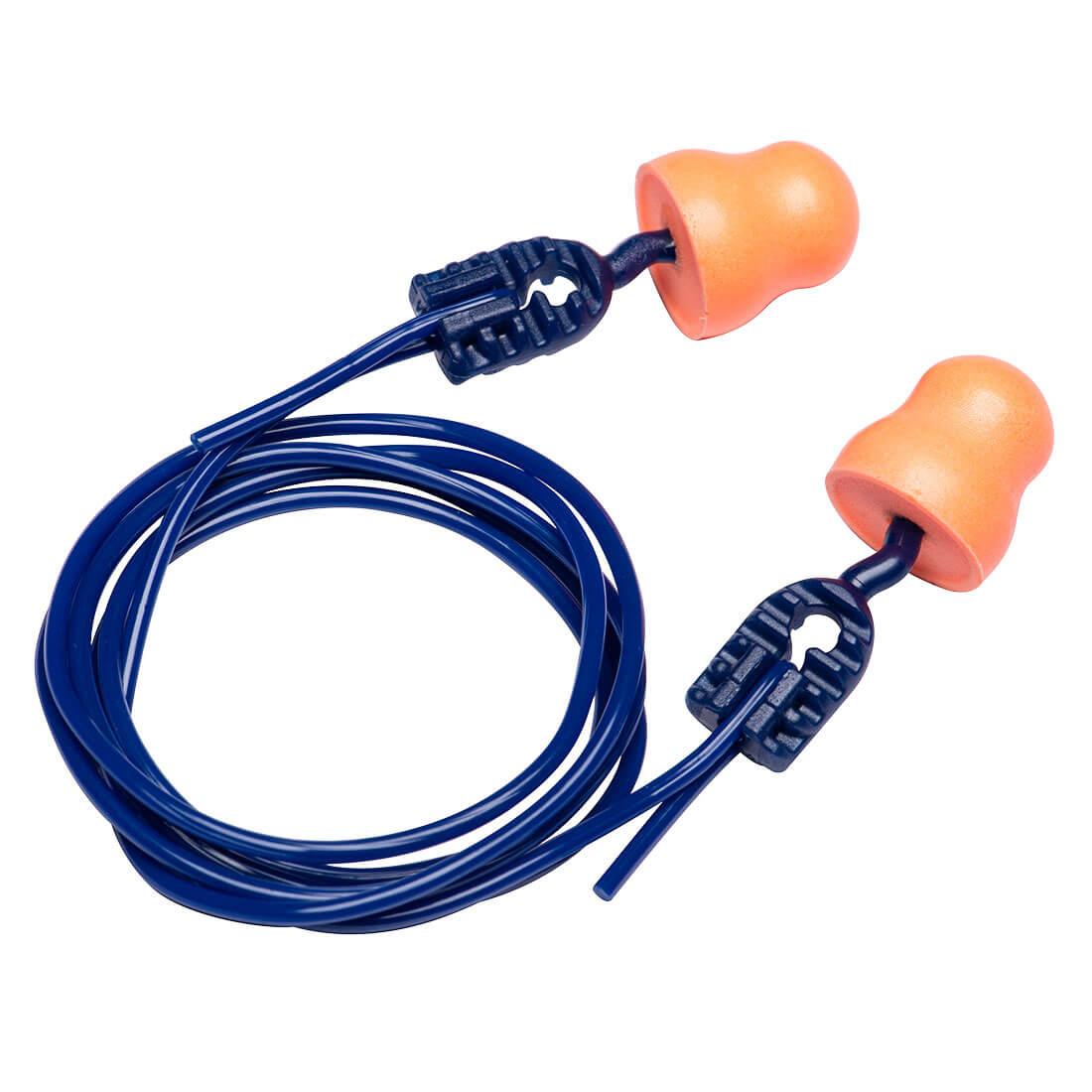 Easy Fit PU Ear Plugs Corded (200 Pairs) - Orange
