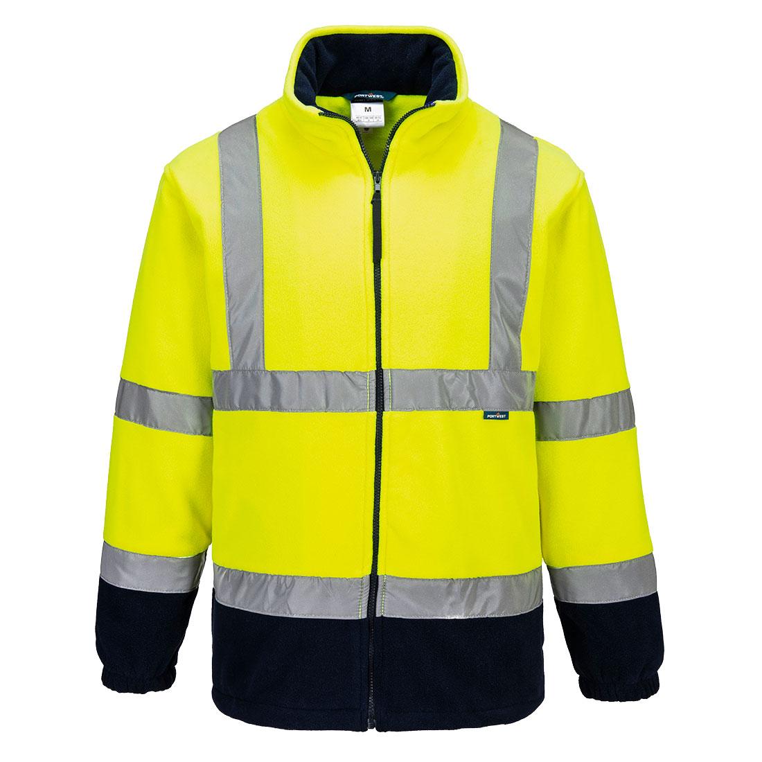Hi-Vis Contrast Fleece - Yellow/Navy