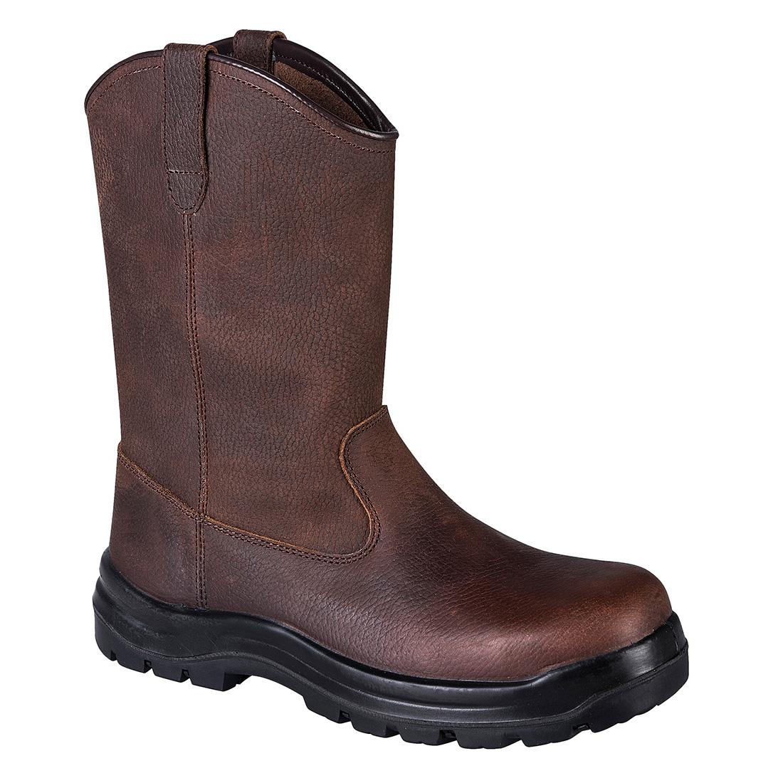 Composite Leather Rigger Boot S3S HRO FO SR - Brown