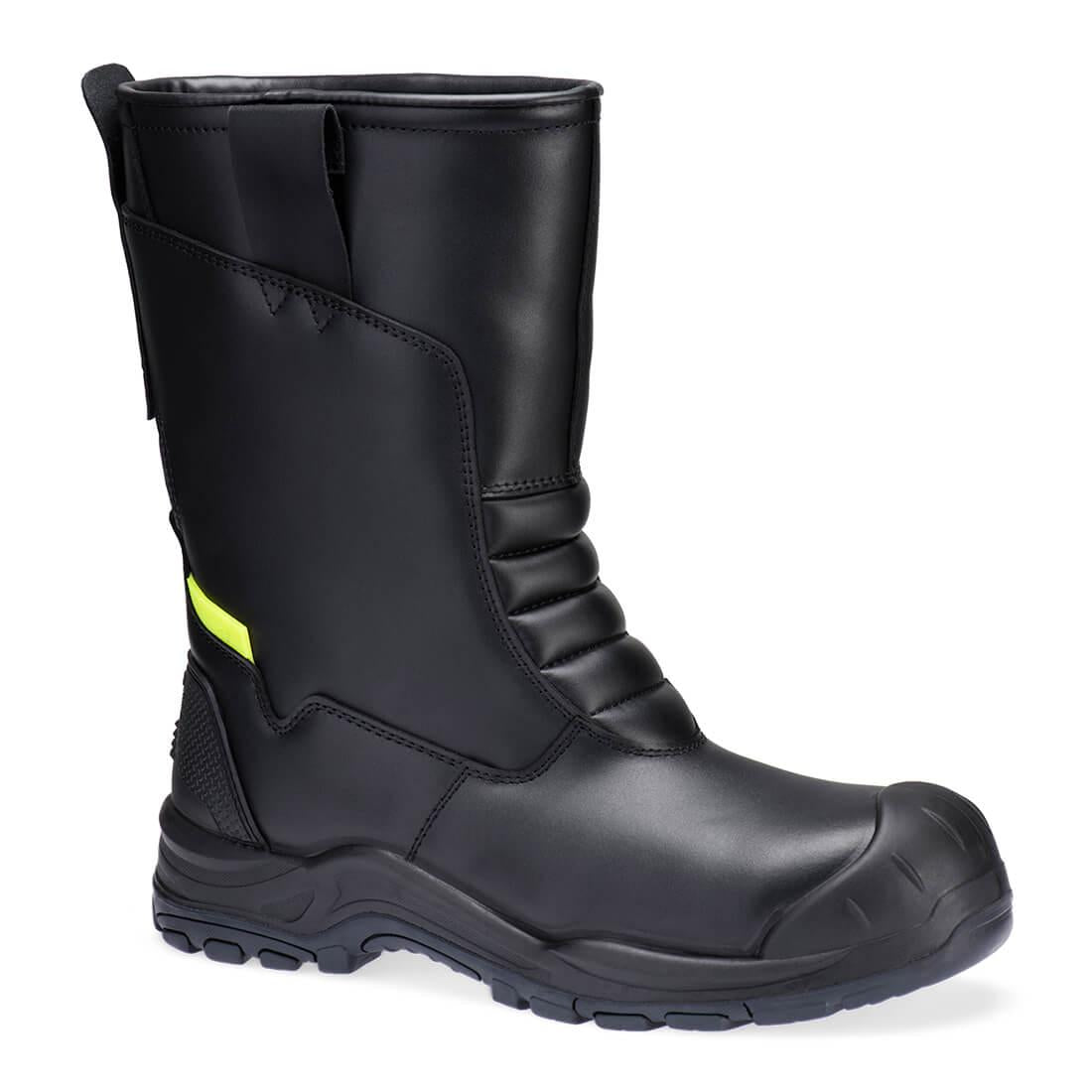 Steel Leather Winter Rigger Boot S3L SC HRO CI SR - Black