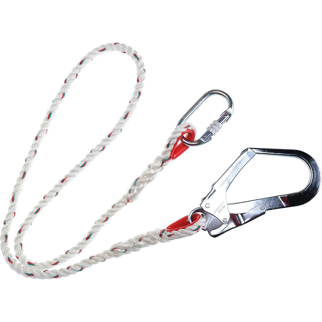 Single 1.5m Restraint Lanyard - White