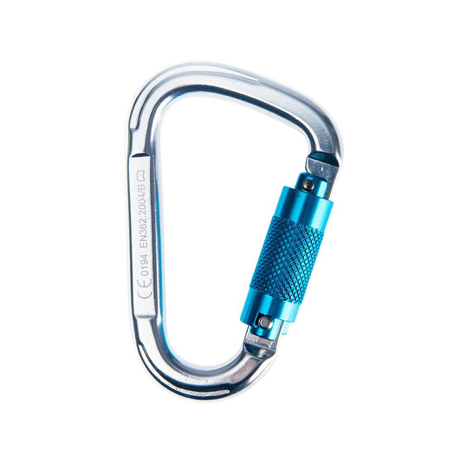 Aluminium Twist Lock Carabiner - Silver