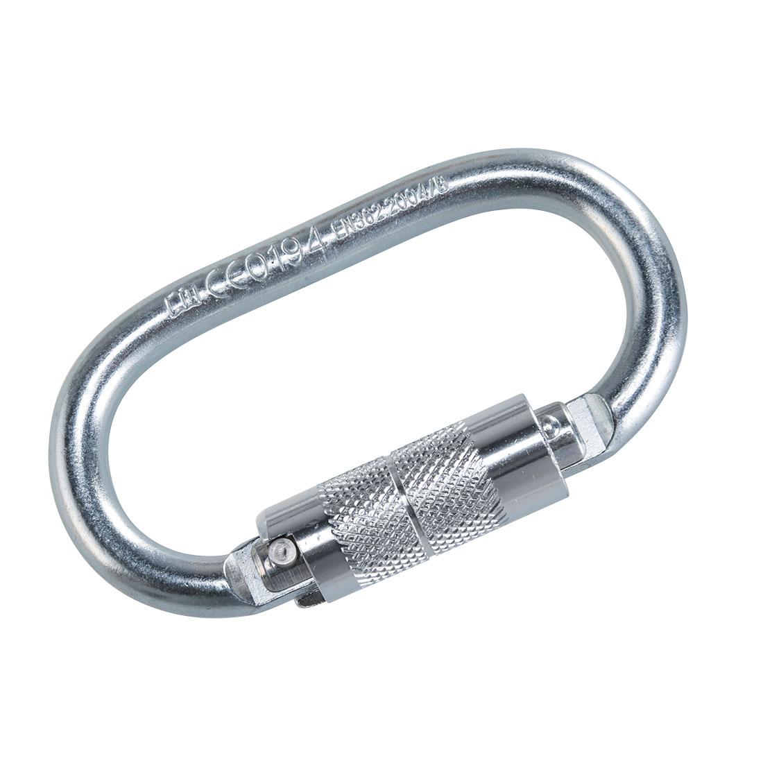 Twist Lock Carabiner - Silver