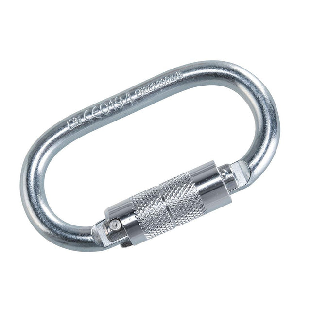 Twist Lock Carabiner - Silver