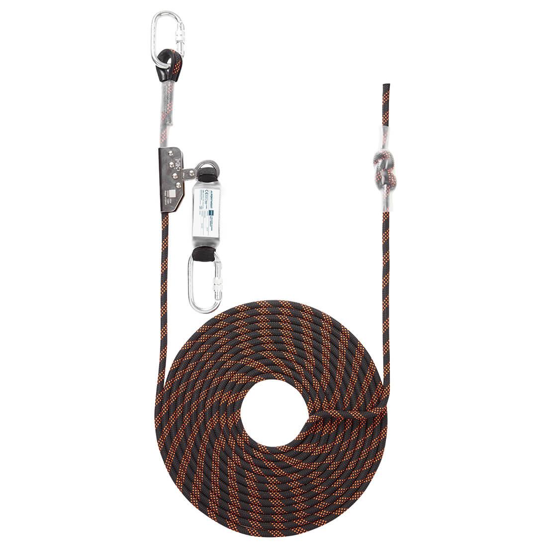 10m Rope Guided Fall Arrest - Black/Orange