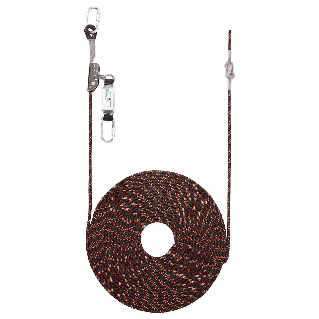 20m Rope Guided Fall Arrest - Black/Orange