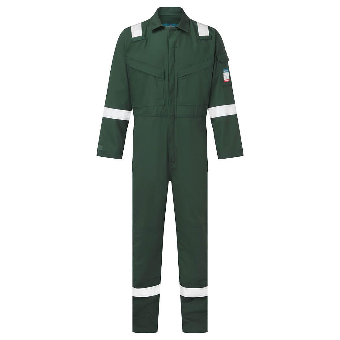 Bizflame Work Light Weight Anti-Static FR Coverall 280g - Green
