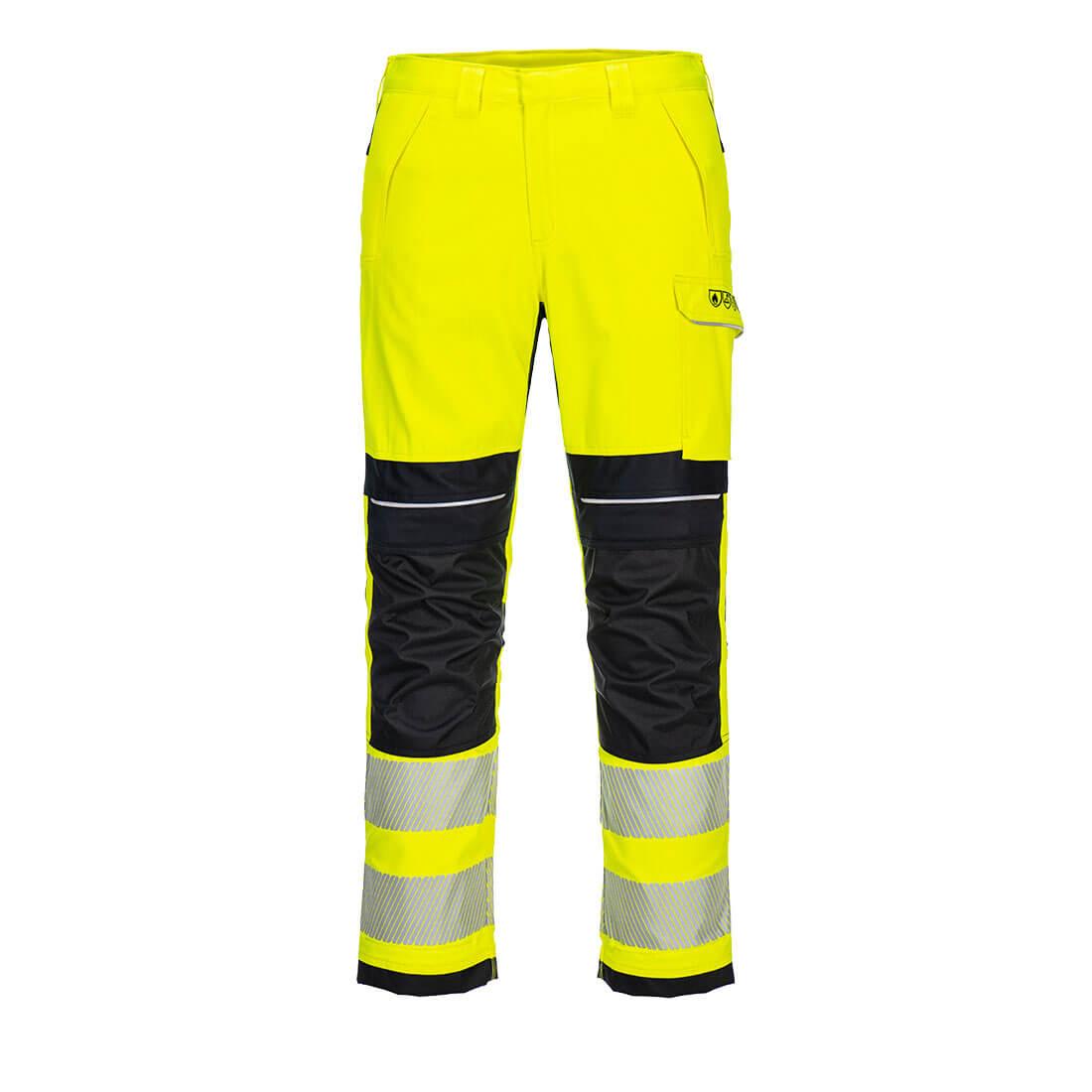 PW3 FR Modaflame Work Hi-Vis Trousers - Yellow/Black