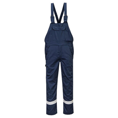 Bizflame Work Chemical Resistant FR Bib & Brace - Navy