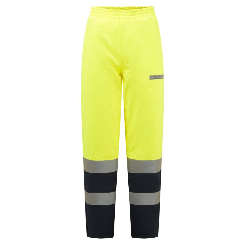 Bizflame Rain+ Hi-Vis Multi-Norm Contrast FR Winter Trousers - Yellow/Navy