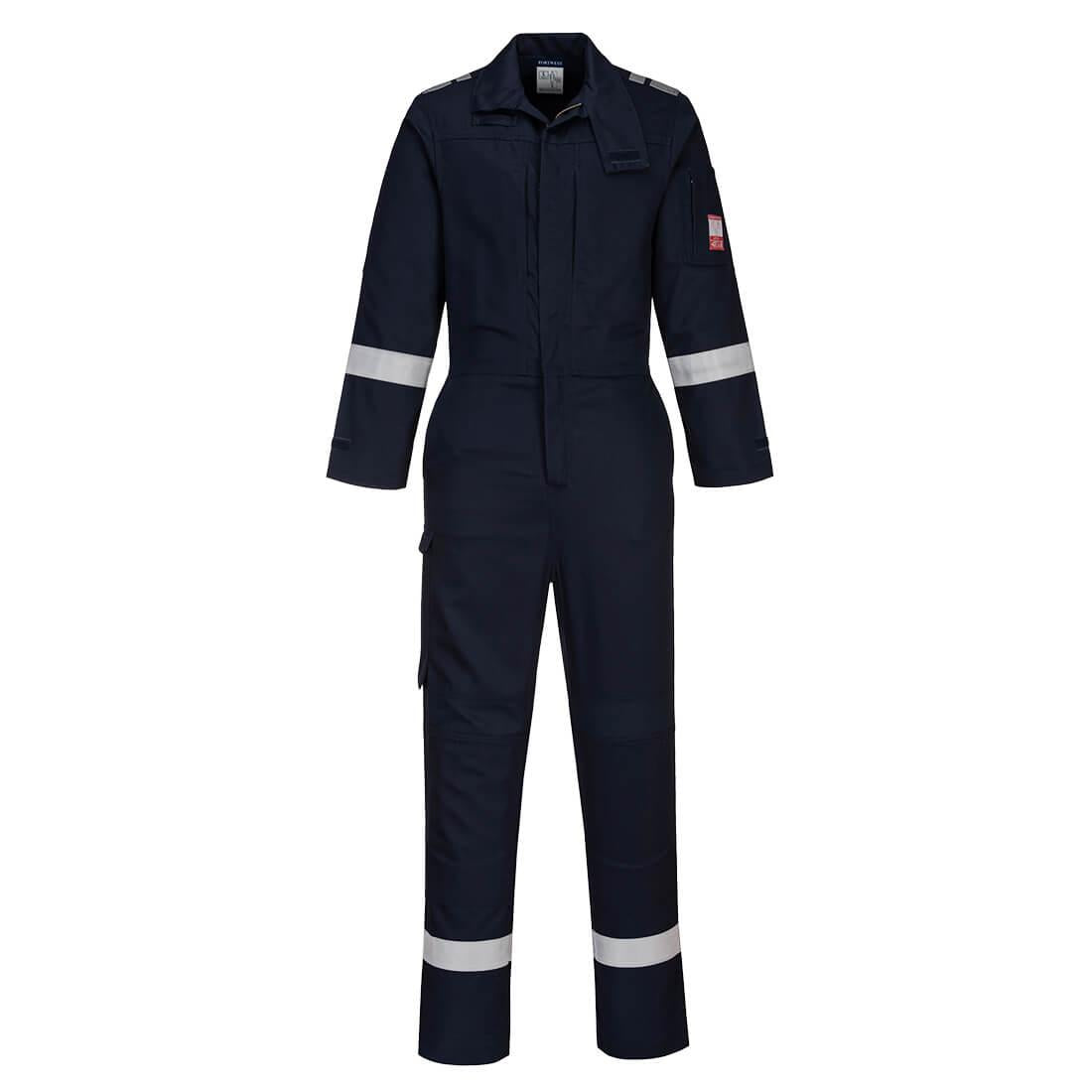 Bizflame Work Lightweight Stretch Panelled FR Coverall - Navy