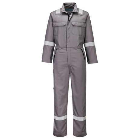 Bizflame Work Chemical Resistant FR Coverall - Grey