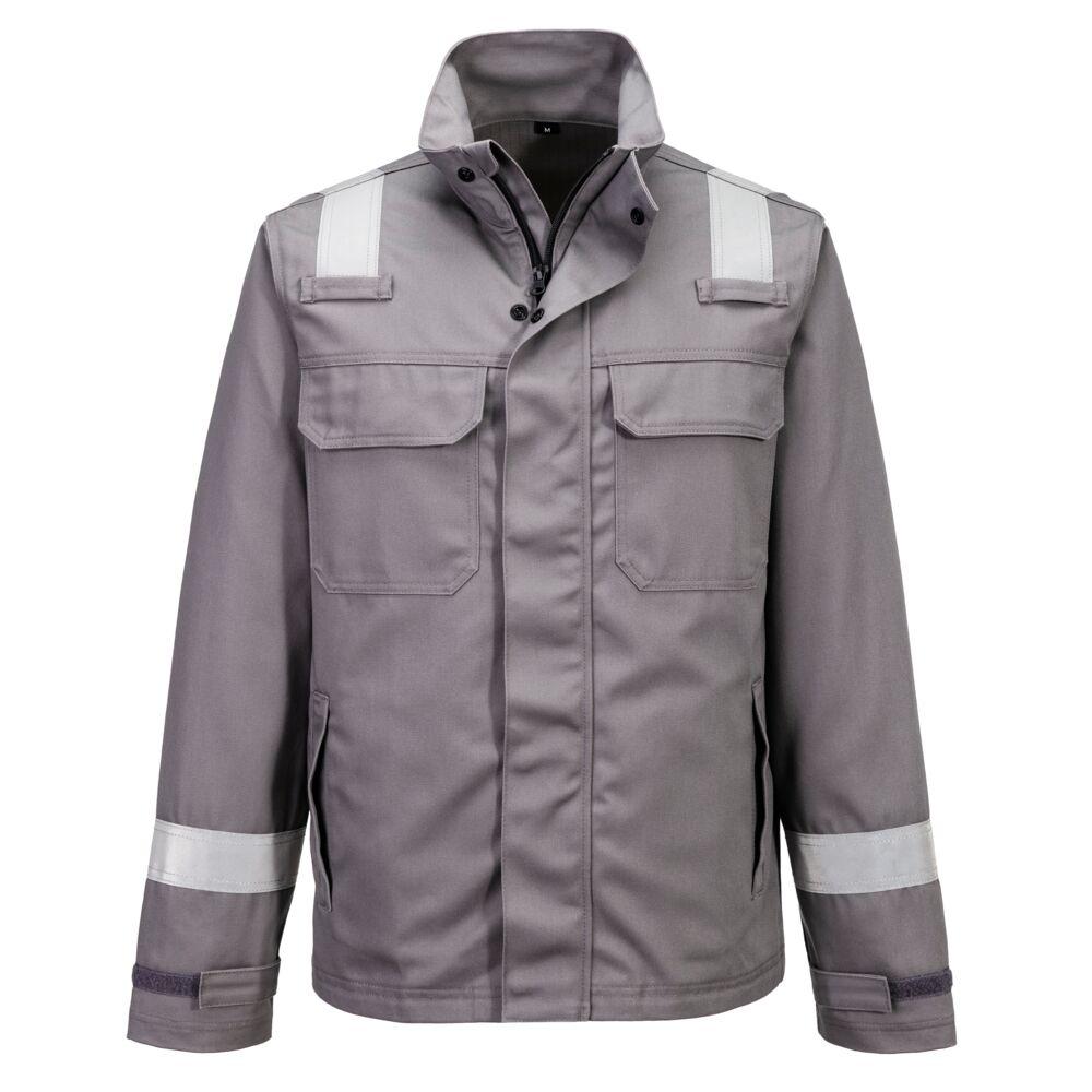 Bizflame Work Chemical Resistant FR Jacket - Grey