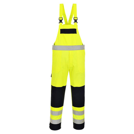 Bizflame Work Hi-Vis Multi-Norm FR Bib and Brace - Yellow/Navy