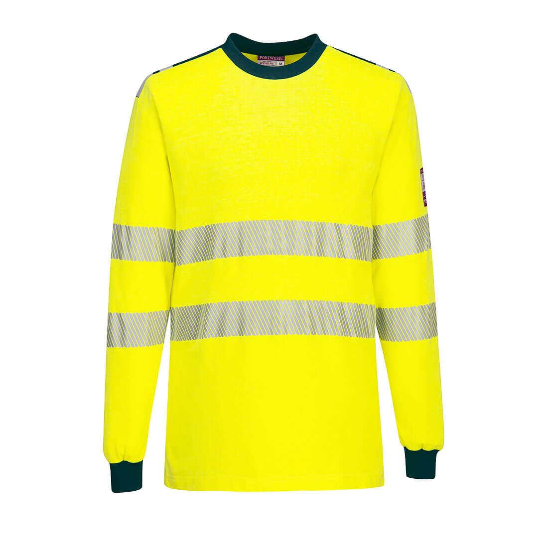 PW3 FR Modaflame Knit Hi-Vis T-Shirt - Yellow/Navy