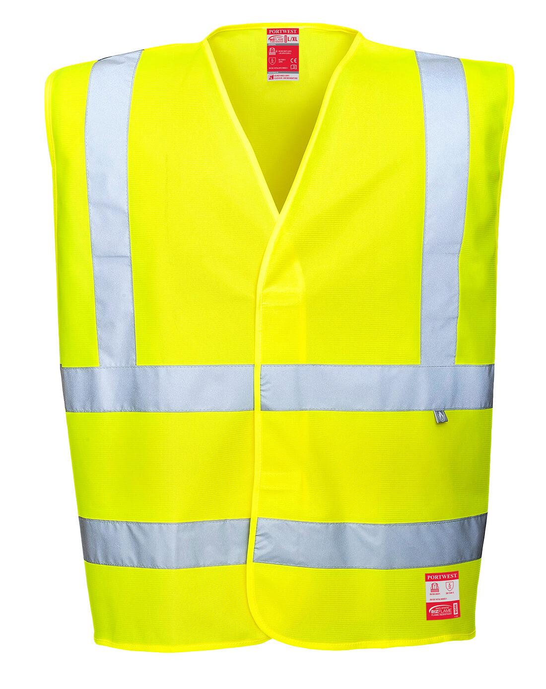 Bizflame Hi-Vis Anti-Static FR Vest - Yellow