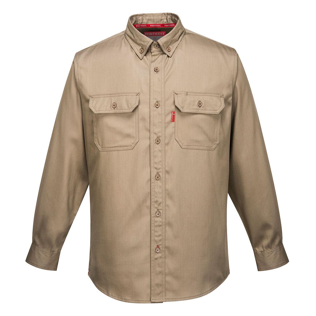 Bizflame 88/12 FR Work Shirt - Khaki