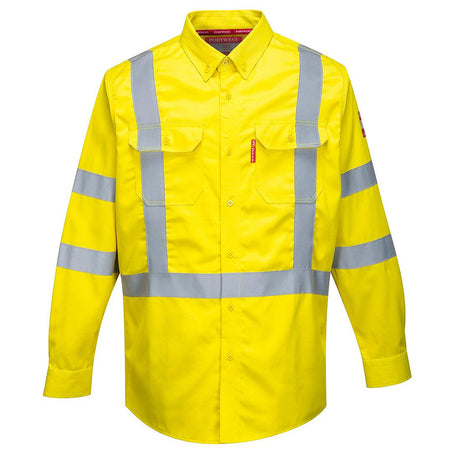 Bizflame 88/12 Hi-Vis FR Shirt - Yellow