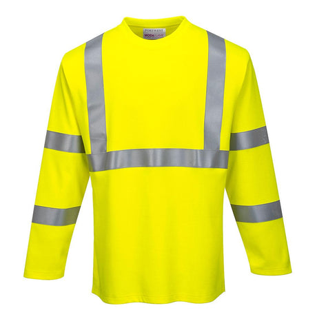 Modaflame Knit Hi-Vis FR Long Sleeve T-Shirt - Yellow