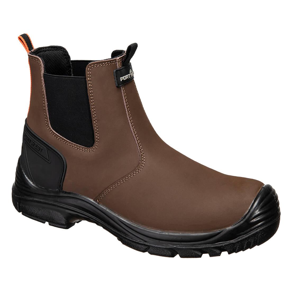 Steel Action Nubuck Dealer Boot S7 SC FO SR - Brown/Black