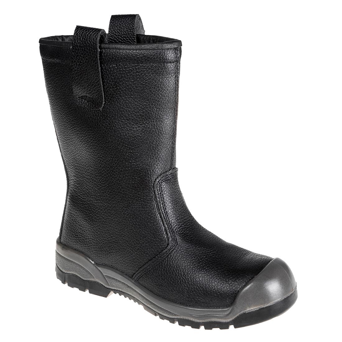 Steelite Rigger Boot with scuff cap S1P CI - Black
