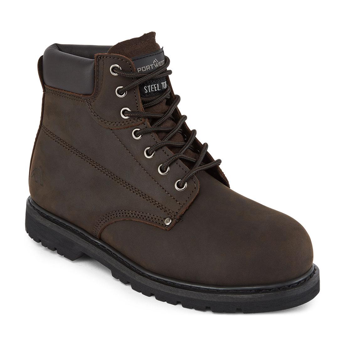 Steel Leather Welted Ankle Boot SB HRO - Brown