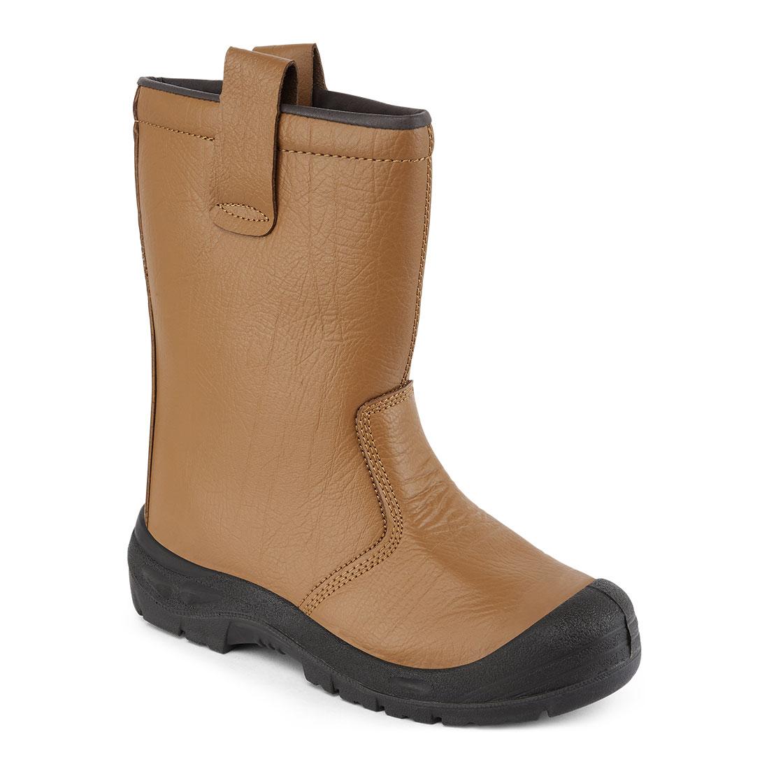 Steel Leather Rigger Boot S3 SR - Tan