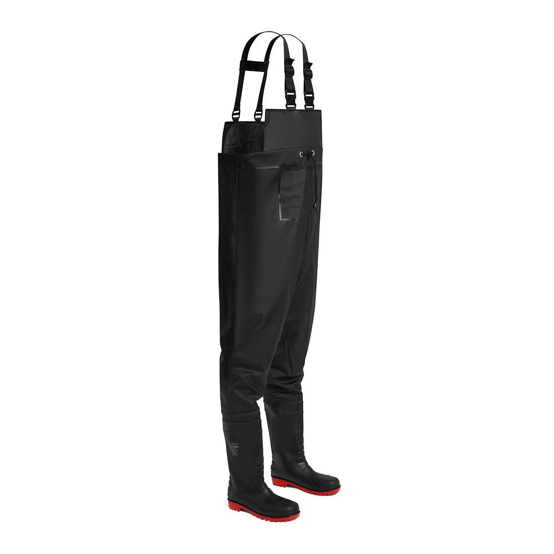 Steel PVC Chest Wader S5 FO - Black