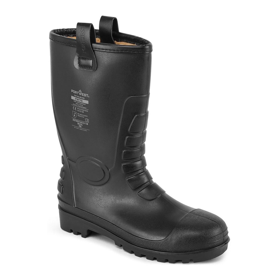 Steel PVC Rigger Boot S5 FO CI - Black
