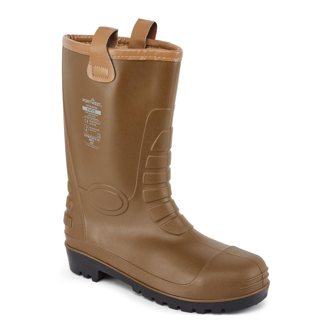 Steel PVC Rigger Boot S5 FO CI - Tan