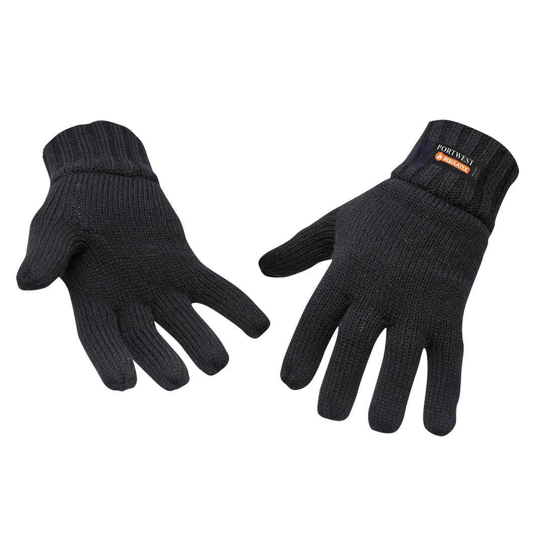 Insulated Knit Glove - Black