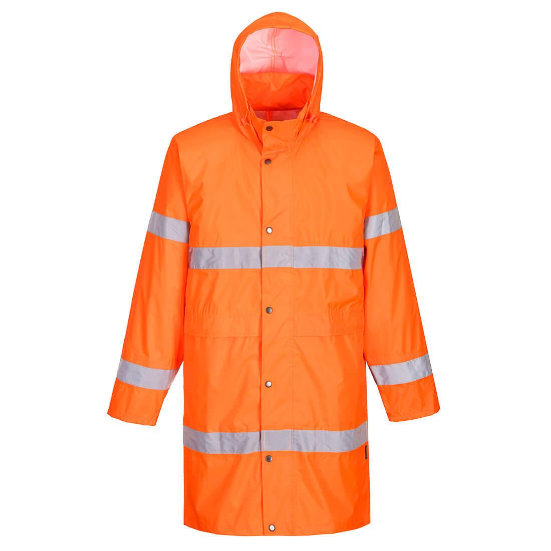 Hi-Vis Rain Coat 100cm - Orange