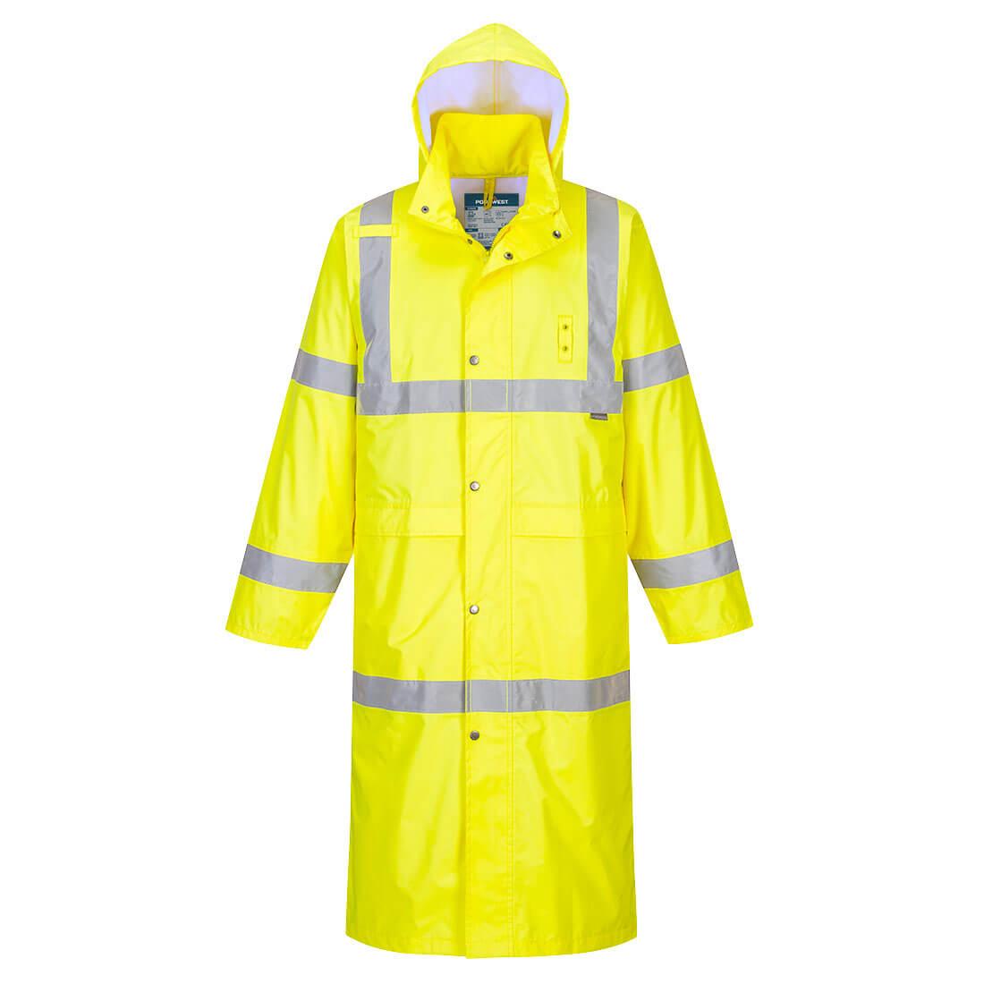 Hi-Vis Rain Coat 122cm - Yellow