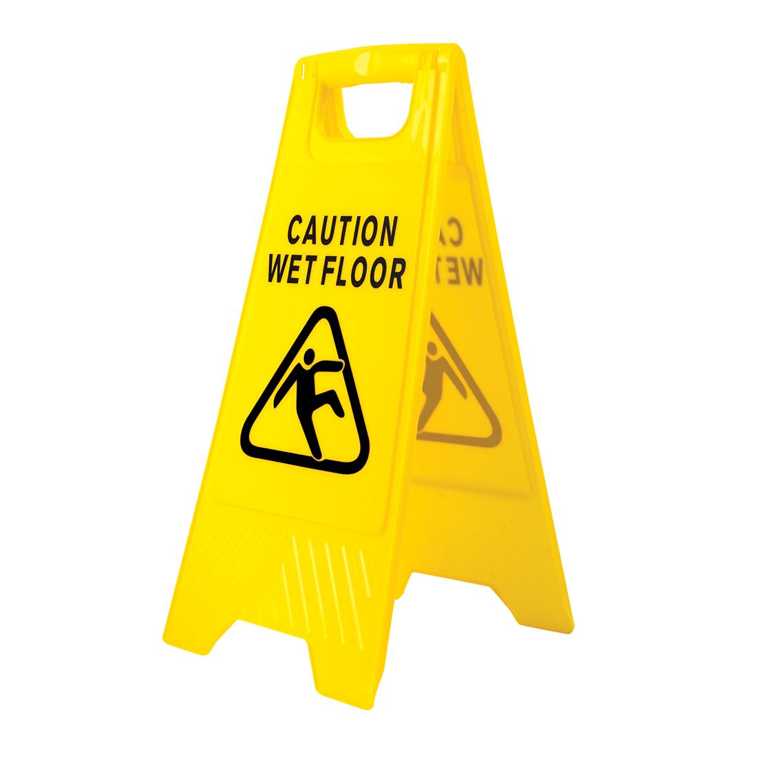 Wet Floor Warning Sign - Yellow