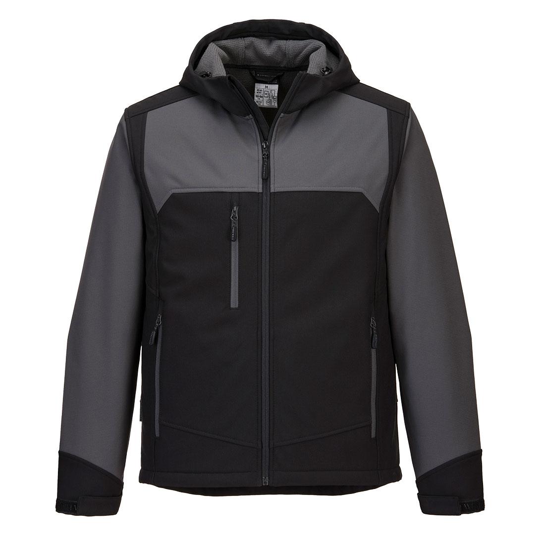 KX3 Hooded Softshell (3L) - Black/Grey