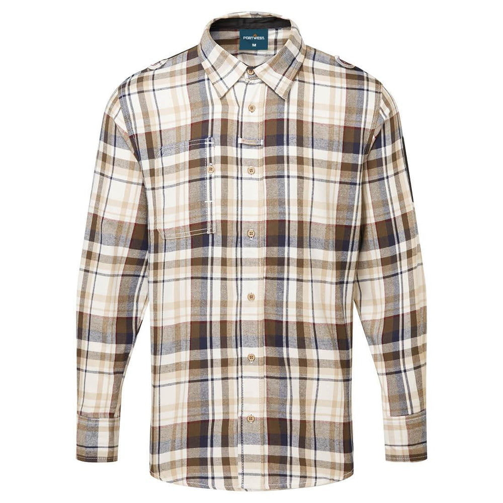 KX3 Check Work Shirt - Brown Check